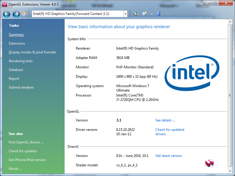 intel graphics driver windows 7
